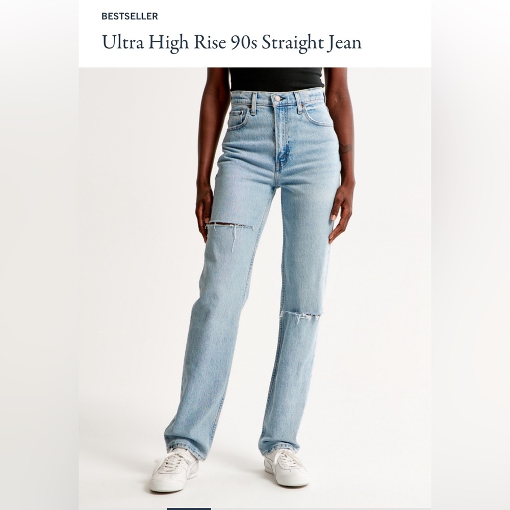 Curve Love- Ultra high rise 90’s straight Jeans